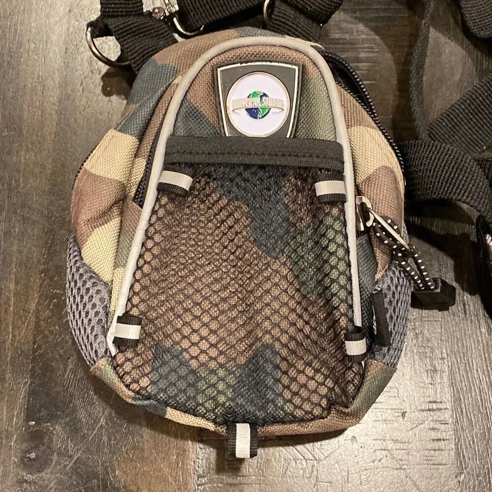 Universal Studios Mini Day Pack Camo Green Brown Grey
